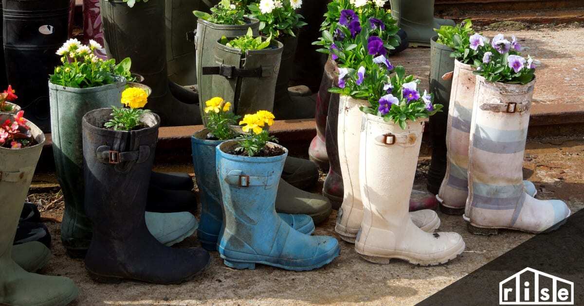 Upcycle to Create Unique Containers For Your Garden